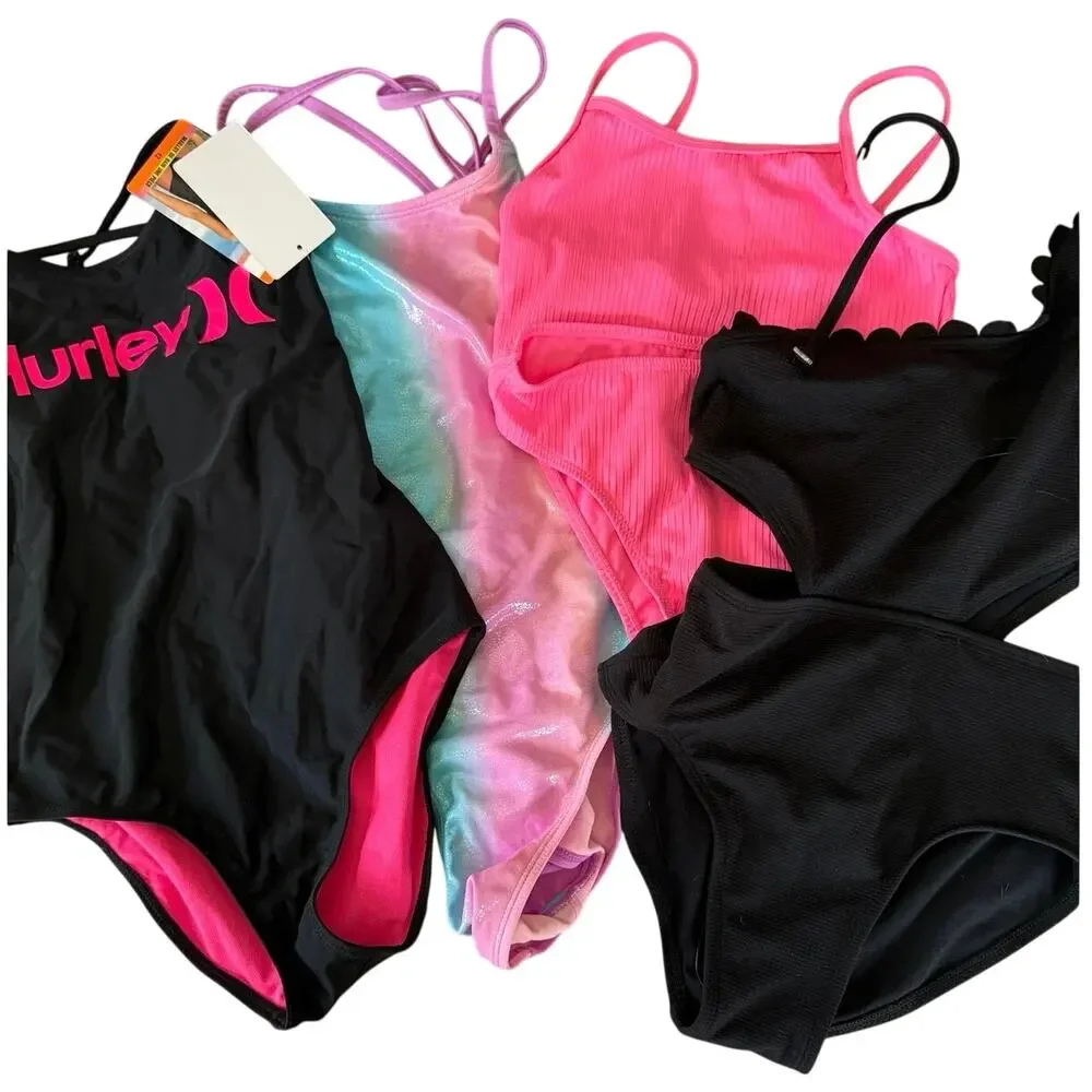 Hurley Primark Art Class SO bathing suit Bundle size 10